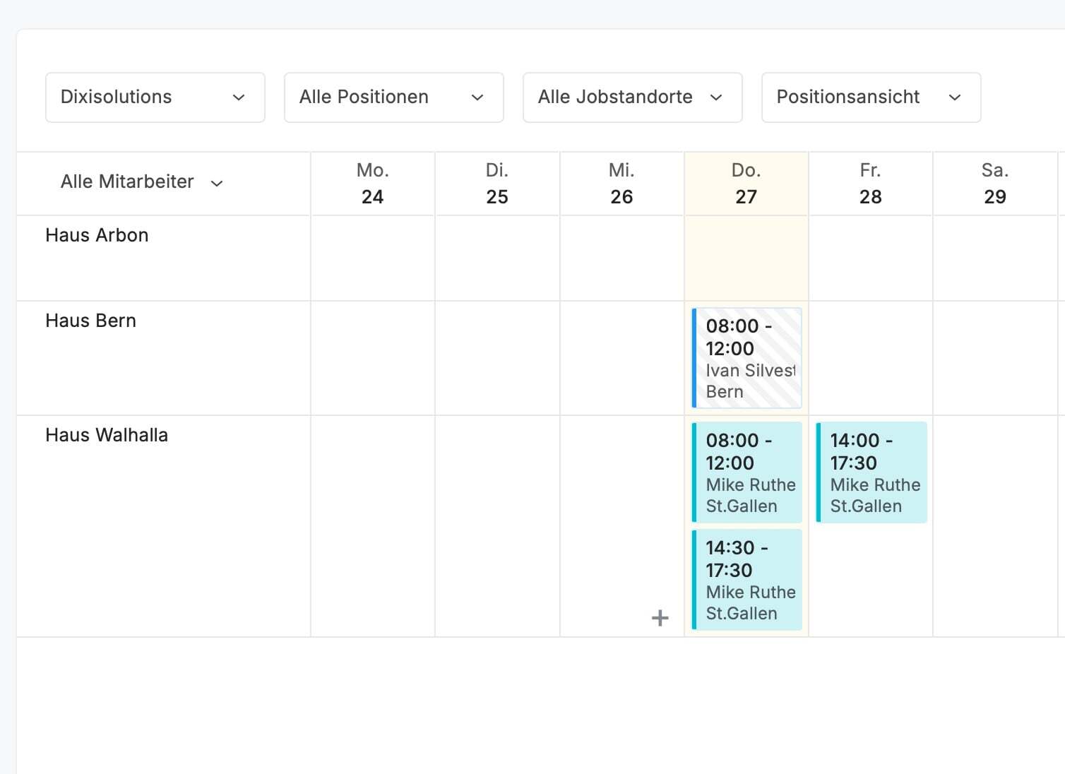 Mitarbeiter Zeiterfassung von Zoho Shift